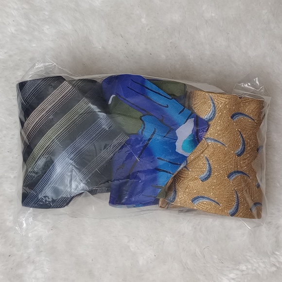 100% Silk (3) Tie Bundle Abstract Vibrant - Picture 1 of 5